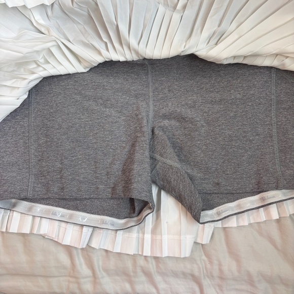lululemon athletica White Pleated Tennis Skort with Gray Waistband - Picture 12 of 13